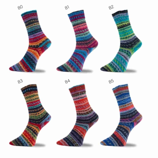 Pro Lana Golden Socks Fjord Socks Puzzle - Farbe 83 4-fach Sockenwolle 