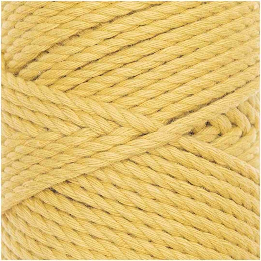 Rico Creative Cotton Cord skinny - Makramee-Garn 3mm in gelb