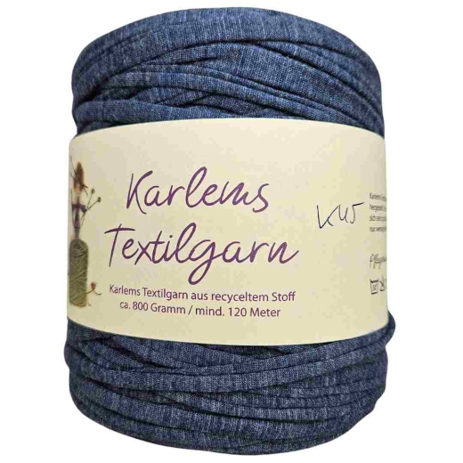 Karlems Textilgarn in Jeans-Blau K45