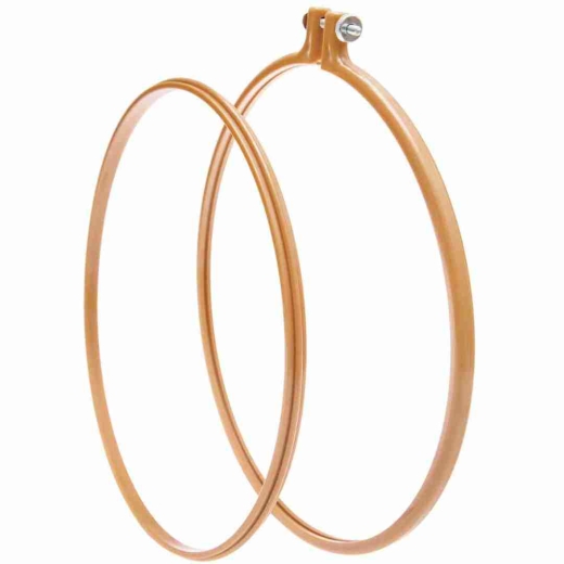 Stickring aus Kunststoff in der Farbe Senf 22,8 cm