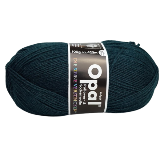 Opal Uni 4-fach - 9933: Waldgrün Strumpfwolle Opal Uni 4-fach - 9933: Waldgrün Strumpfwolle
