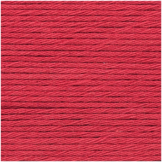 Rico creative Cotton aran Baumwolle von Rico Design Farbe 65 Kirsch Rot