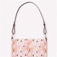 Schulterriemen dunkelbraun-gold aus Kunstleder 12x1085mm 7teilig