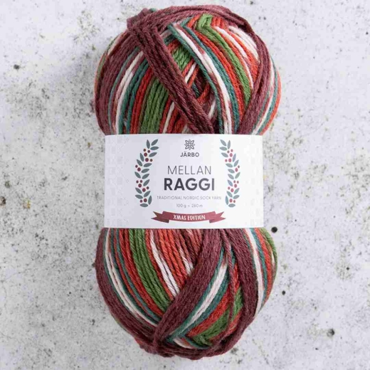 MellanRaggi von Järbo Garn für Weihnachtssocken 6-fach Farbe 28462
