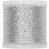 Sticktwist Metallic Silber von Rico Design No. 40 Farbe 942, Lauflänge 200 Meter