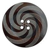 Knopf aus Holz Farbe braun mit Muster 6cm Knopf aus Holz Farbe braun mit Muster 6cm