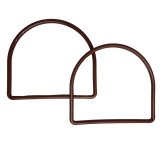 Taschenhenkel aus Kunststoff in dunkelbraun Taschenhenkel aus Kunststoff in dunkelbraun