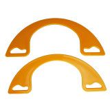 Taschenhenkel aus Kunststoff in orange Taschenhenkel aus Kunststoff in orange