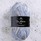 Sox Merino 4-fach Svarta Faret Farbe 444014