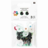 Sicherheitsaugen-Set 6 Farben 3 Paar 12mm Sicherheitsaugen-Set 6 Farben 3 Paar 12mm