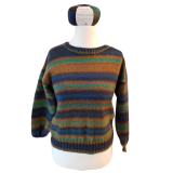 Longcolors von Hjertegarn - Farbe 22: blau türkis camel Sockenwolle Longcolors von Hjertegarn - Farbe 22: blau türkis camel Sockenwolle