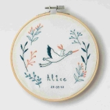 Stickset Storch - Geschenk zur Geburt eines Babys
