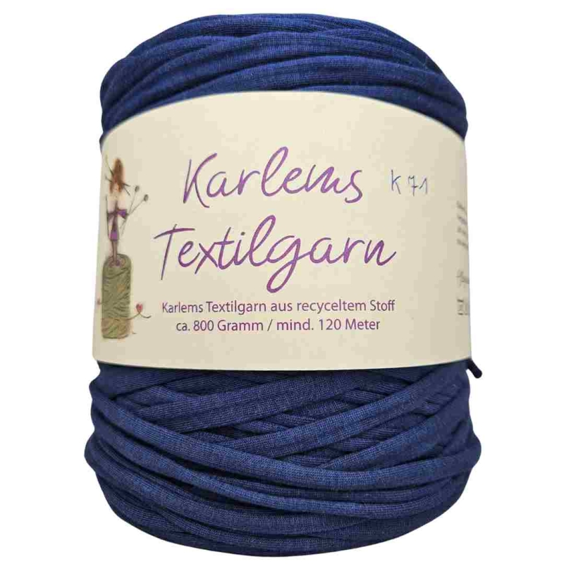 Karlems Textilgarn in blau J34