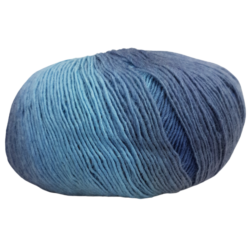 Longcolors von Hjertegarn - Farbe 604: blau grau Sockenwolle
