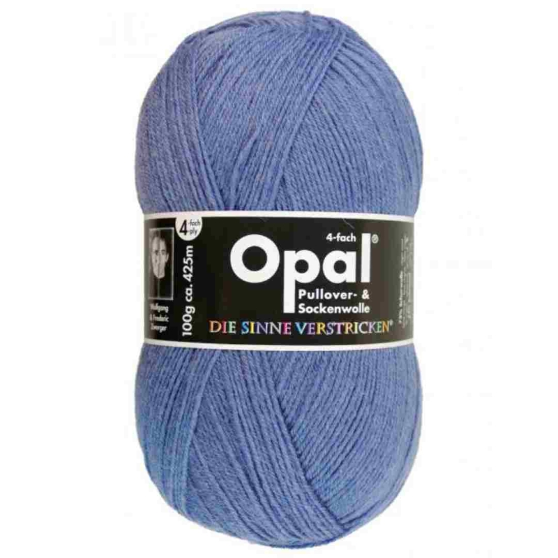 Opal Uni 4-fach 5195: Jeansblau  Sockenwolle