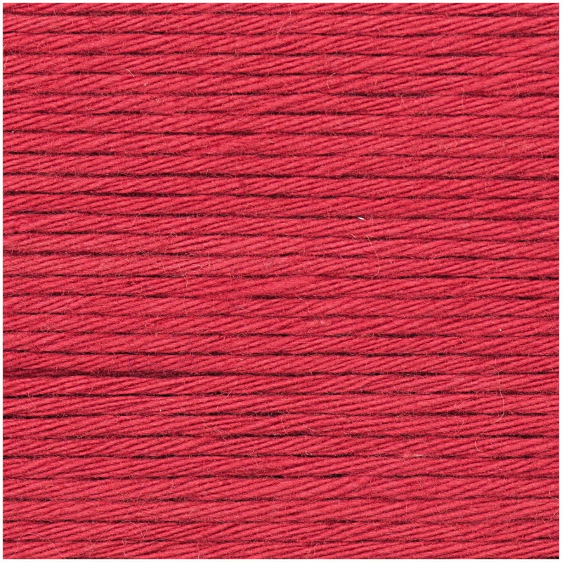 Rico creative Cotton aran Baumwolle von Rico Design Farbe 65 Kirsch Rot