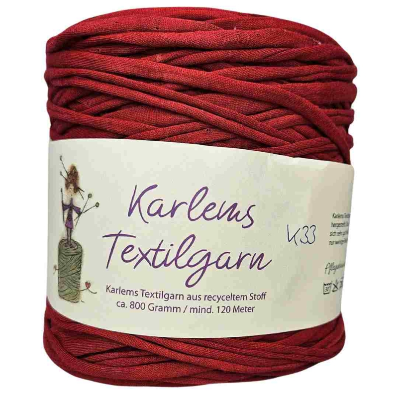 Karlems Textilgarn in Rot K33