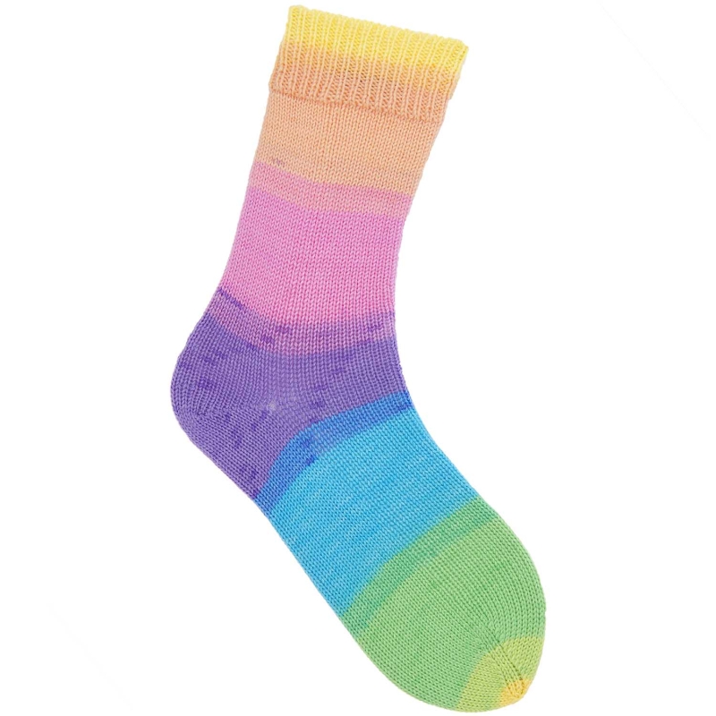 Superba Cashmeri Luxury Socks 4-fädig von Rico Design - Farbe 027 rainbow