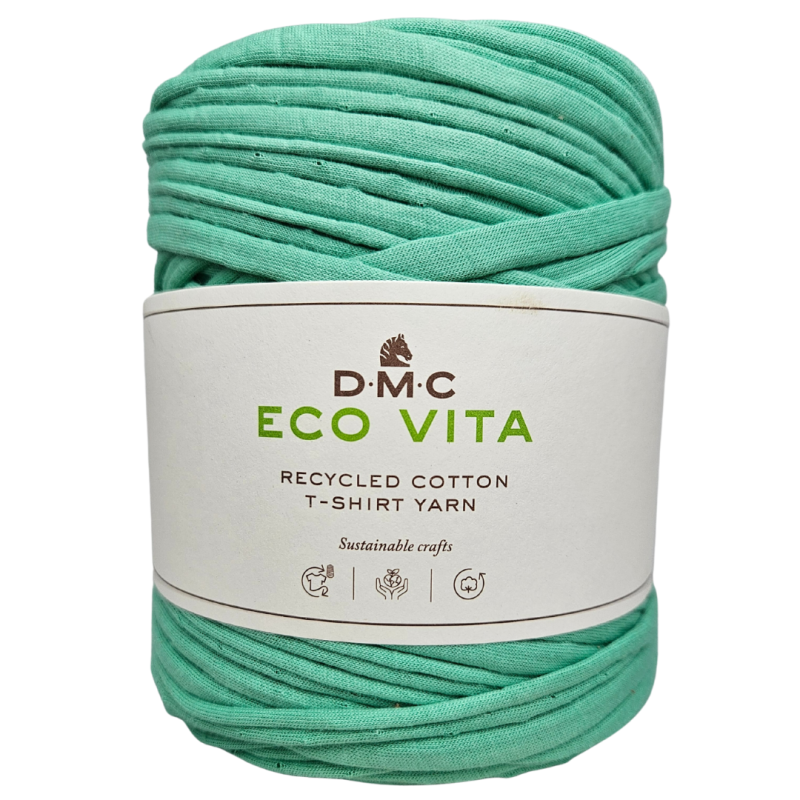 türkis - Eco Vita Recycled Cotton T-Shirt Yarn Partie 1505