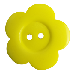 Knopf aus Kunststoff gelb 3cm