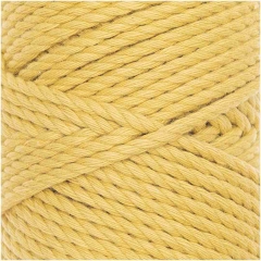 Rico Creative Cotton Cord skinny - Makramee-Garn 3mm in gelb
