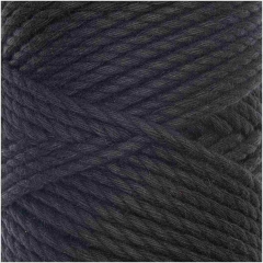 Rico Creative Cotton Cord skinny - Makramee-Garn 3mm in schwarz