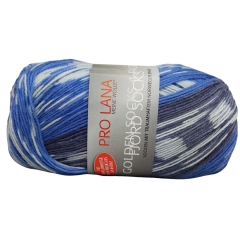 Pro Lana Golden Socks Fjord Socks - Farbe 184 - blau 4-fach Sockenwolle