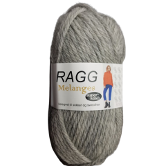 Ragg und Ragg Melange von Hjertegarn Farbe 723: Grau - Sockenwolle