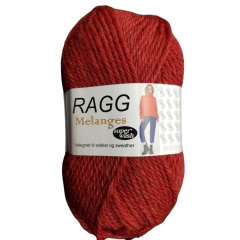 Ragg und Ragg Melange von Hjertegarn Farbe 2219: Rot - Sockenwolle