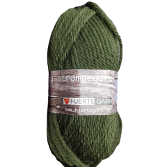 Ragg und Ragg Melange von Hjertegarn Farbe 7810: Dunkelgrün - Sockenwolle