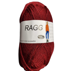 Ragg und Ragg Melange von Hjertegarn Farbe 1902: Bordeaux Rot - Sockenwolle