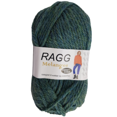 Ragg und Ragg Melange von Hjertegarn Farbe 819: grün meliert - Sockenwolle