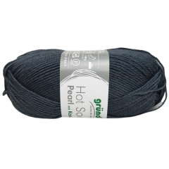 Hot Socks Pearl Uni mit Kaschmir von gründl Sockenwolle - Farbe 03 dunkelgrau