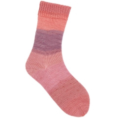 Superba Cashmeri Luxury Socks 4-fädig von Rico Design - Farbe 024 rosa dégradé