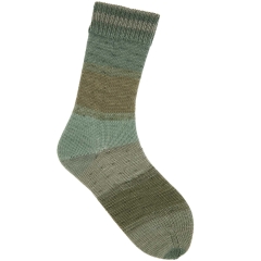Superba Cashmeri Luxury Socks 4-fädig von Rico Design - Farbe 026 oliv dégradé
