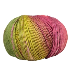 Longcolors von Hjertegarn - Farbe 606: grün pink Sockenwolle