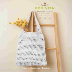 Anleitungsheft: Eco Vita recycled cotton T-Shirt Yarn - 2 Projekte
