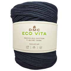 dunkelblau - Eco Vita Recycled Cotton T-Shirt Yarn Partie 1505a