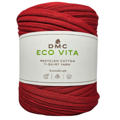 rot - Eco Vita Recycled Cotton T-Shirt Yarn Partie 1505