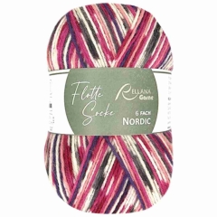 Flotte Socke 6-fach Nordic 8035 von Rellana