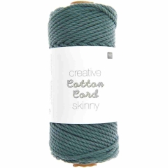 Rico Creative Cotton Cord skinny - Makramee-Garn 3mm in efeu grün